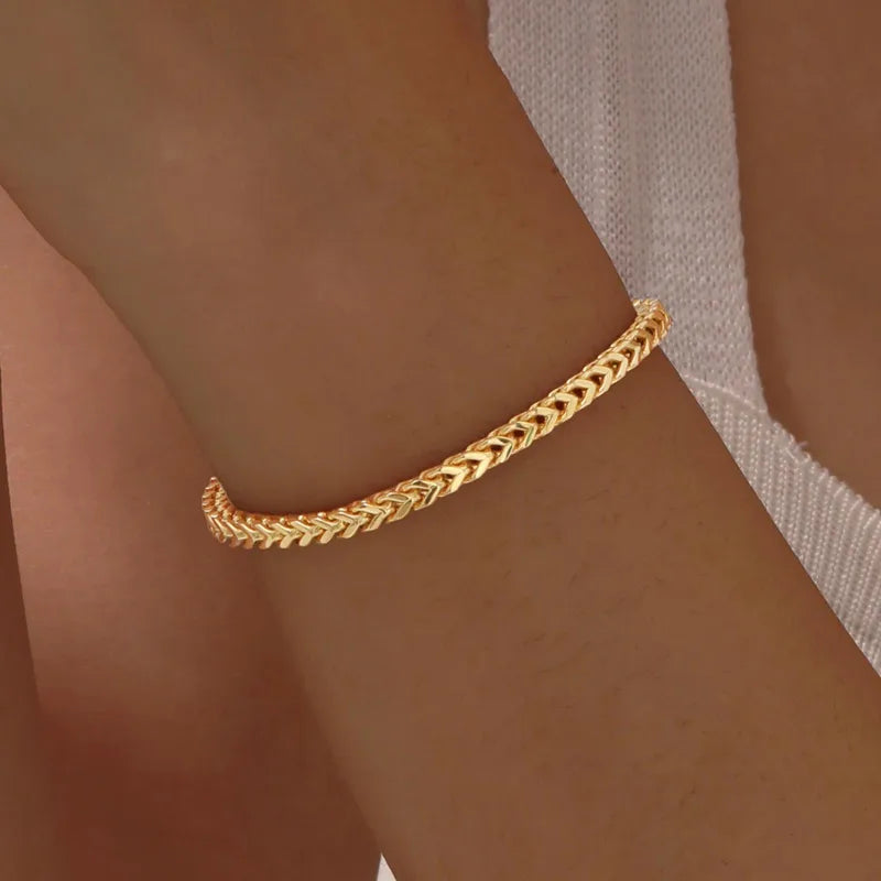 Herringbone Chain Bracelet