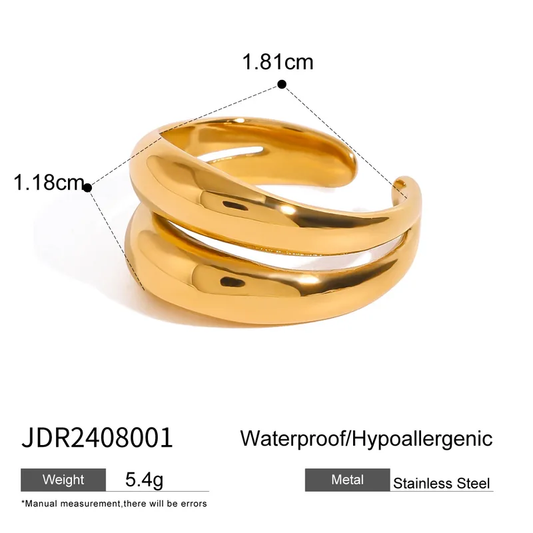 Double Wave Ring